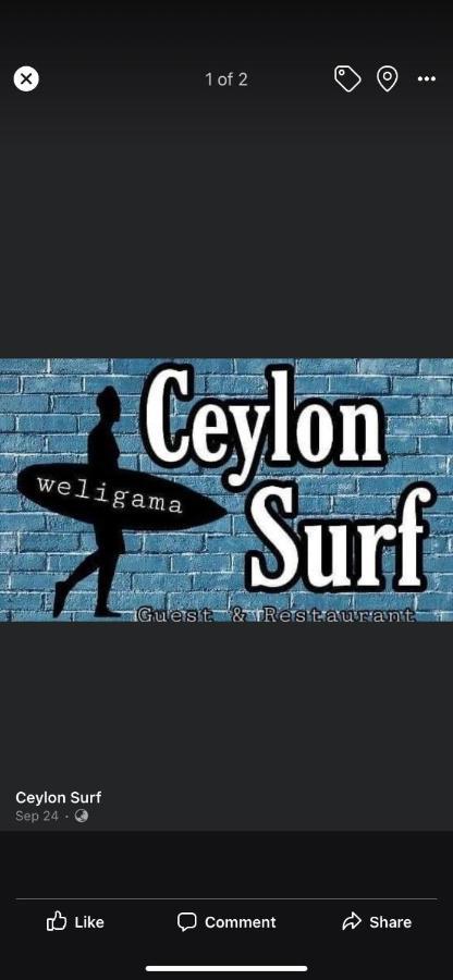 Ceylon Surf Guest And Restaurant Bed & Breakfast Weligama Eksteriør bilde